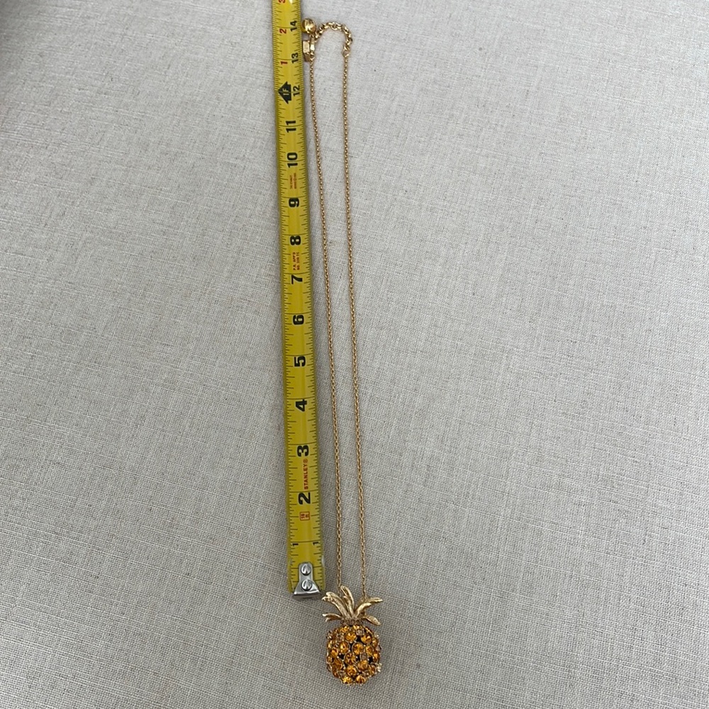Kate spare gold pineapple locket necklace